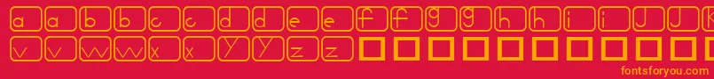 Noir Font – Orange Fonts on Red Background