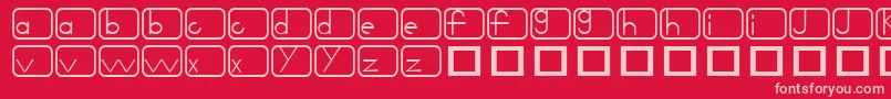 Noir Font – Pink Fonts on Red Background