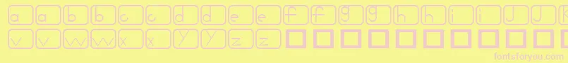 fuente Noir – Fuentes Rosadas Sobre Fondo Amarillo