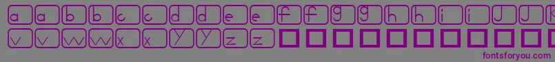 Noir Font – Purple Fonts on Gray Background