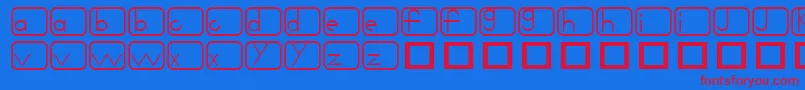 Noir Font – Red Fonts on Blue Background