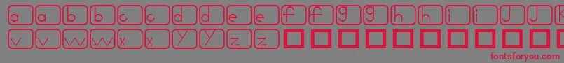 Noir-Schriftart – Rote Schriften auf grauem Hintergrund