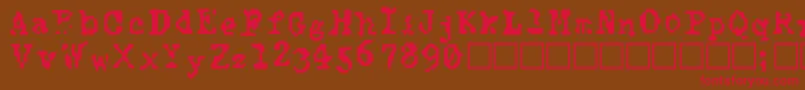 TypewiseAlpha Font – Red Fonts on Brown Background
