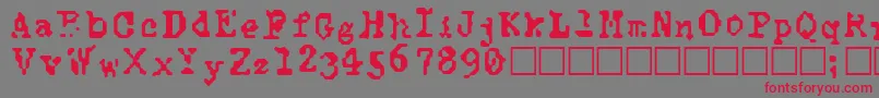 TypewiseAlpha Font – Red Fonts on Gray Background