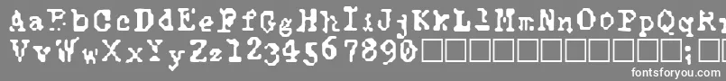 フォントTypewiseAlpha – 灰色の背景に白い文字