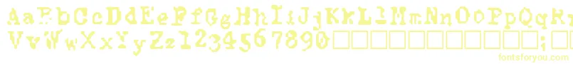 フォントTypewiseAlpha – 黄色のフォント