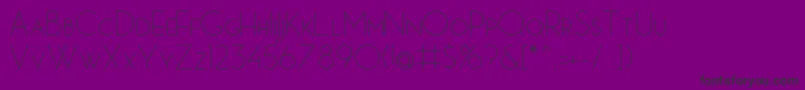 MbPictureHouseOneLight Font – Black Fonts on Purple Background