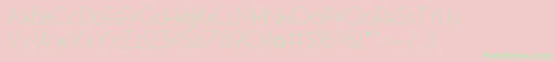 MbPictureHouseOneLight Font – Green Fonts on Pink Background