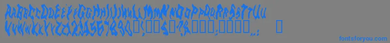 More about Goblinm Font Goblinm Font – Blue Fonts on Gray Background