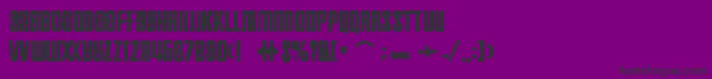 Inflammableageink Font – Black Fonts on Purple Background