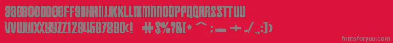 Inflammableageink Font – Gray Fonts on Red Background