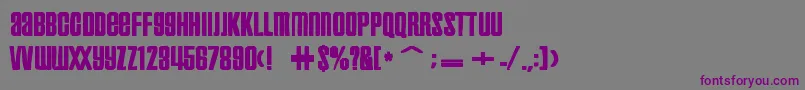 Inflammableageink Font – Purple Fonts on Gray Background