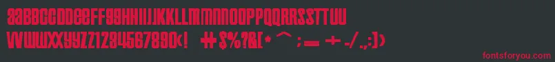 Inflammableageink Font – Red Fonts on Black Background