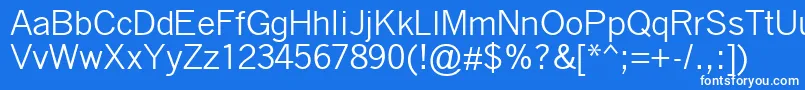 fuente Quicktype – Fuentes Blancas Sobre Fondo Azul