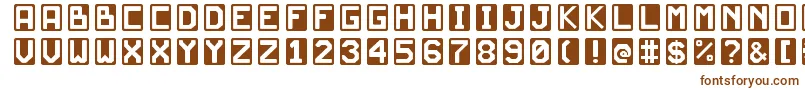 Шрифт JdScarabeoLight – коричневые шрифты на белом фоне