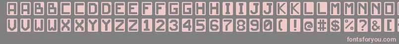 JdScarabeoLight Font – Pink Fonts on Gray Background