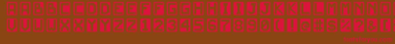 JdScarabeoLight Font – Red Fonts on Brown Background