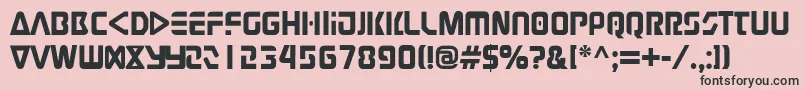 Judge Font – Black Fonts on Pink Background