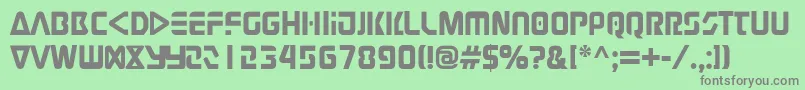 Judge Font – Gray Fonts on Green Background
