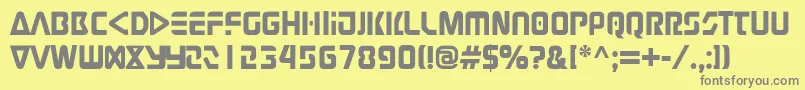 Judge Font – Gray Fonts on Yellow Background