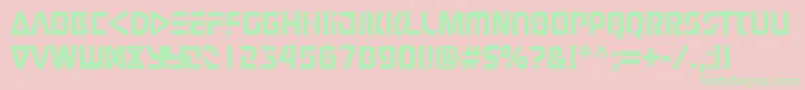Judge Font – Green Fonts on Pink Background