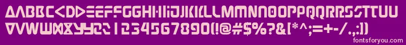 Judge Font – Pink Fonts on Purple Background