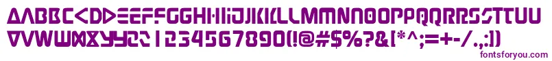 Judge Font – Purple Fonts on White Background