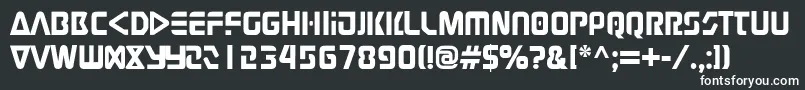 フォントJudge – 白い文字