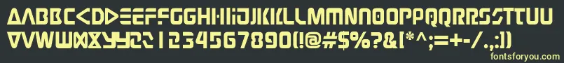 Judge Font – Yellow Fonts on Black Background