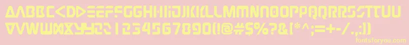 Judge Font – Yellow Fonts on Pink Background