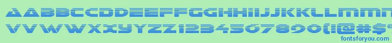 Galantgrad Font – Blue Fonts on Green Background