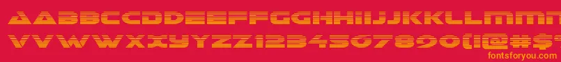 Galantgrad Font – Orange Fonts on Red Background