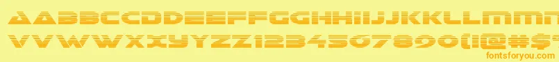 Galantgrad Font – Orange Fonts on Yellow Background