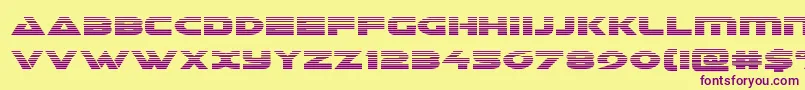 Galantgrad Font – Purple Fonts on Yellow Background