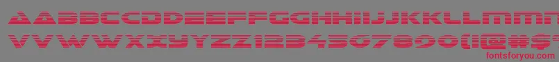 フォントGalantgrad – 赤い文字の灰色の背景