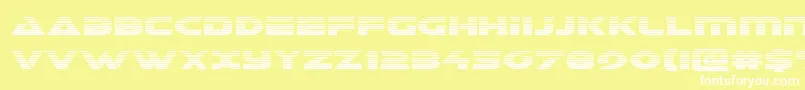 Galantgrad Font – White Fonts on Yellow Background