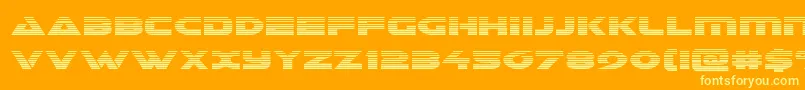 Galantgrad Font – Yellow Fonts on Orange Background