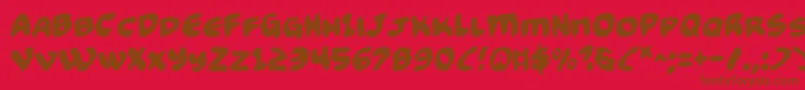 En savoir plus sur la police Funny2 Police Funny2 – polices brunes sur fond rouge