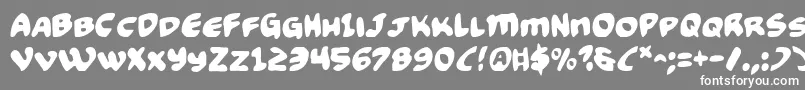 More about Funny2 Font Funny2 Font – White Fonts on Gray Background