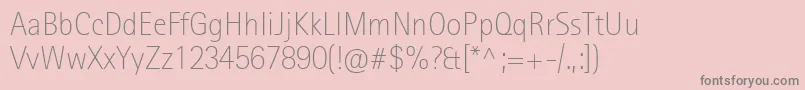 fuente RotisIiSansProExtraLight – Fuentes Grises Sobre Fondo Rosa