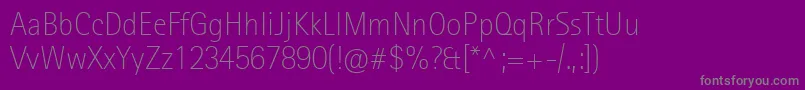 Czcionka RotisIiSansProExtraLight – szare czcionki na fioletowym tle