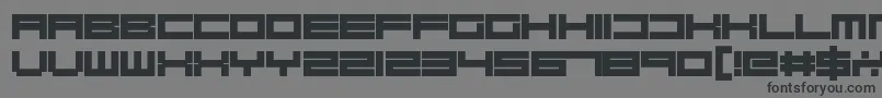 RobotBlocks Font – Black Fonts on Gray Background