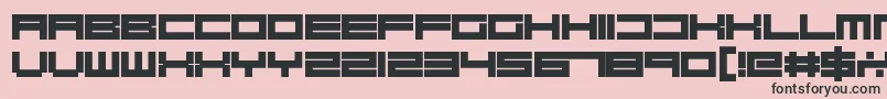 fuente RobotBlocks – Fuentes Negras Sobre Fondo Rosa