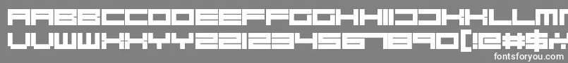 RobotBlocks Font – White Fonts on Gray Background