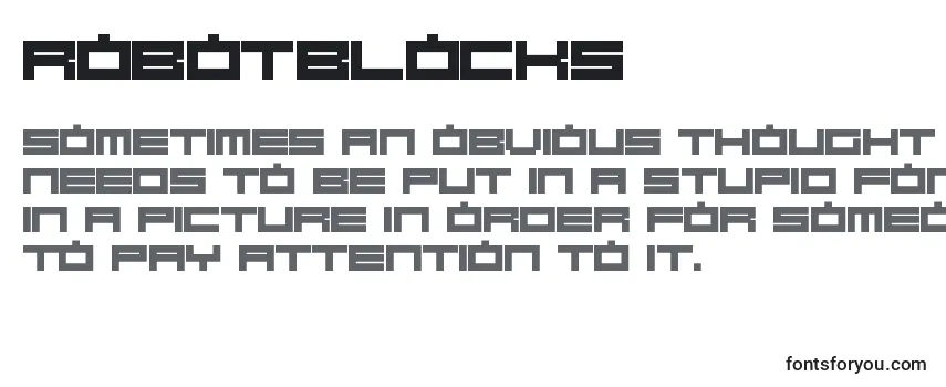 Schriftart RobotBlocks
