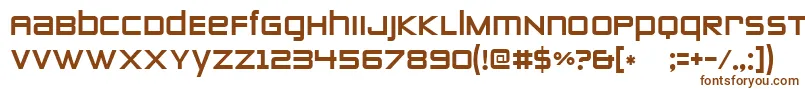 Zeroes Two Font – Brown Fonts on White Background