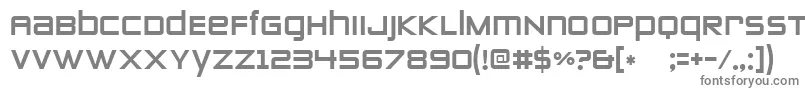 フォントZeroes Two – 白い背景に灰色の文字