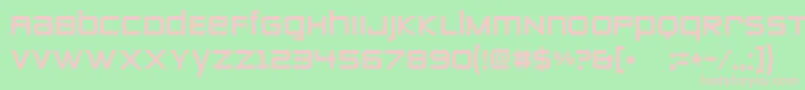 Zeroes Two Font – Pink Fonts on Green Background