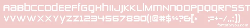 Zeroes Two Font – White Fonts on Pink Background