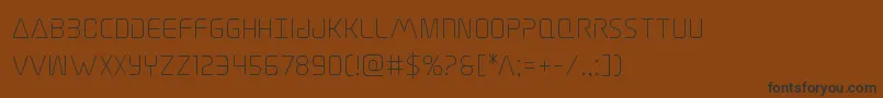 Lisätietoja Elitedanger-fontista Elitedanger-fontti – mustat fontit ruskealla taustalla